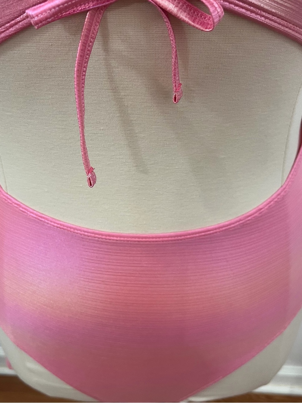 Hot Pink Drawstring Top & Sides Cut Out One Piece Swimsuit -- 0XL - Picture 9 of 11